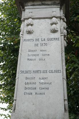 Noms des soldats morts pour la France 1870
